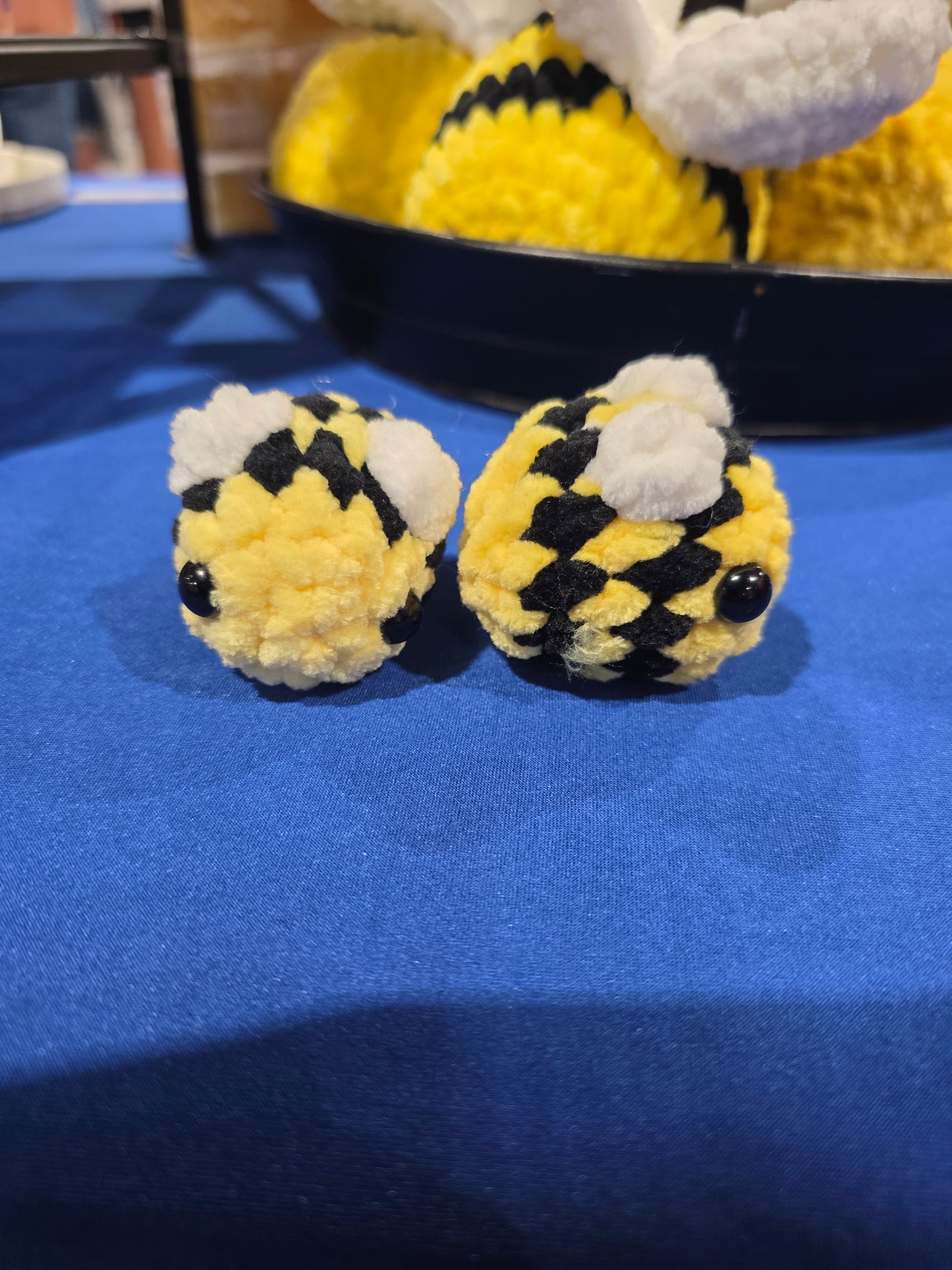 Mini Crochet Honeybees