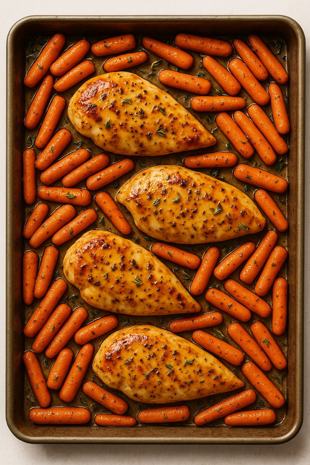 🍯🍗 🥕 SHoney Honey Roasted Chicken and Carrots