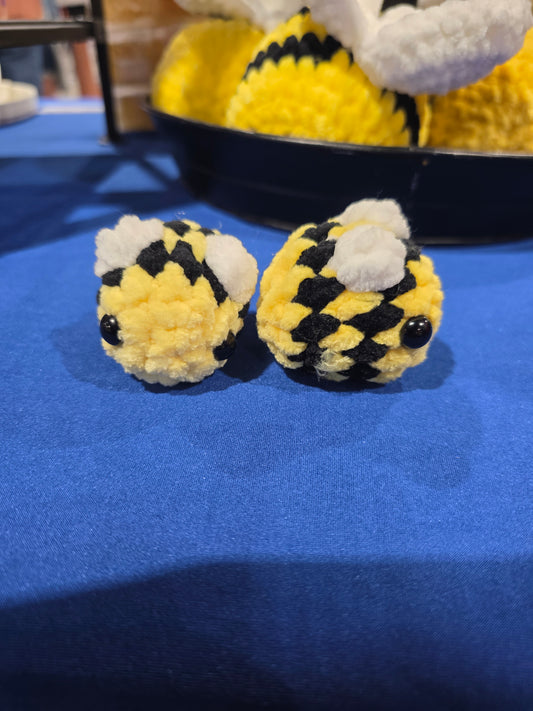 Mini Crochet Honeybees